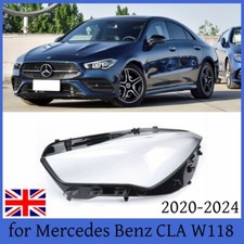 Left Headlight Lens Cover for Mercedes Benz CLA W118 C118 2020-2024 Passenger UK