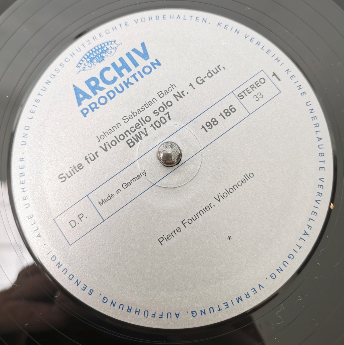 PIERRE FOURNIER ⸺ JS BACH 6 suites for cello solo ⸺ ARCHIV 3xLPs