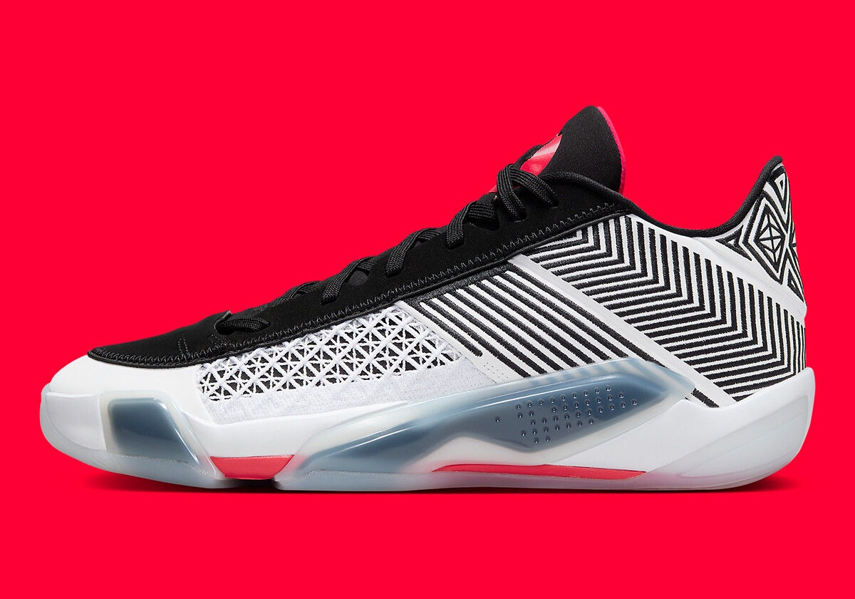 Кроссовки Nike Air Jordan XXXVIII 38 Low Fundamental 2.0 Белый, Сирена, красный FD2326-101 sz 15