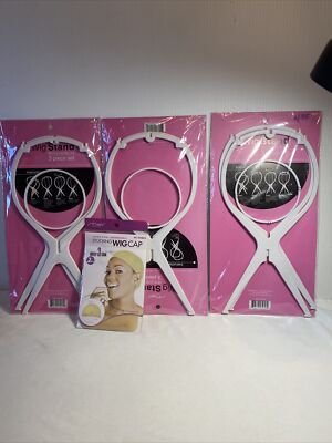 Hair wigs with hair stands 3 sets Amazon.com: Mannequin Head with Hair with Tripod Stand - 28  main image 3