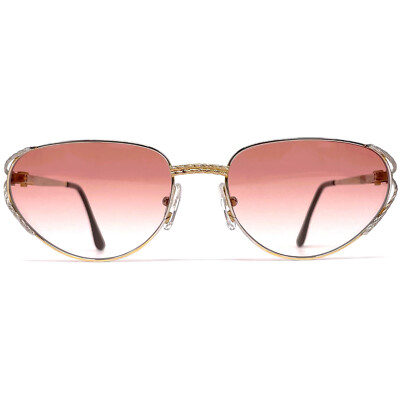 NOS vintage TIFFANY T360 sunglasses - Italy 80's - Platinum / 23K Gold Plated