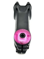 Day of the dead skull - Threadless Bicycle Headset Stem Cap 1 1/8" Pink