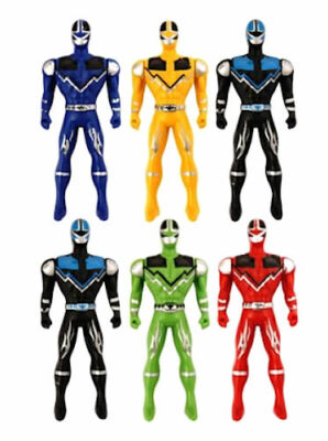 6 Kunststoff Super Fighter Roboter Figuren - Spielzeug Beute/Party Tasche Füllstoffe Kinder/Kind