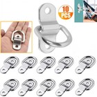 10PCS D-Rings Tie Down Load Heavy Duty Anchor Point Trailer Forged Lashing Hook