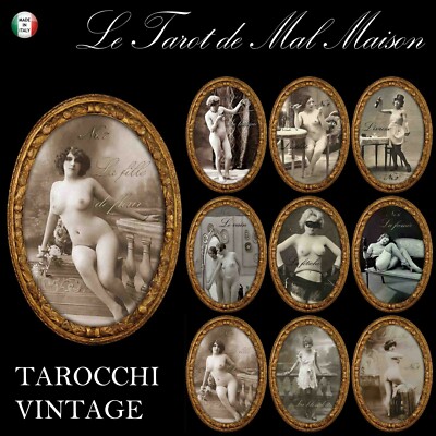 tarocchi antichi mazzo di carte oracolo vintage arcani maggiori stampe antiche 