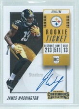JAMES WASHINGTON 2018 CONTENDERS ROOKIE TICKET VARIATION SP ON CARD AUTO RC #122