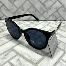 NWT West Loop Sunglasses 59773 001 VL Black Frames Black Butterfly Lens