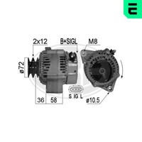 ERA Lichtmaschine Generator 70A 14V FüR Toyota Land Cruiser 90 3.0 TD 3.4I 24V