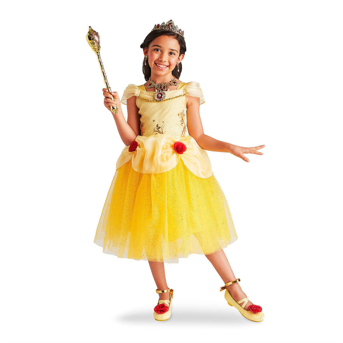 Acessórios de fantasia de princesa para meninas Acessórios de cosplay  Belle, Girls' Costumes (amarelo)