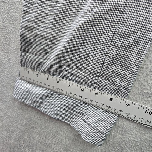 Abercrombie & Fitch Women Jumpsuit Small Gray Houndstooth Front Button Waist Tie - Picture 8 of 11