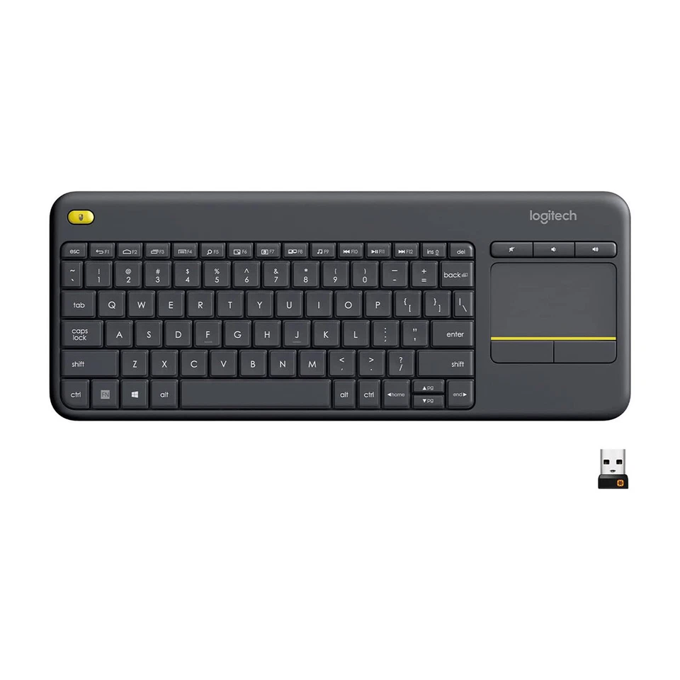Logitech K400 Plus Wireless Livingroom Keyboard with Touchpad for Home Theatre