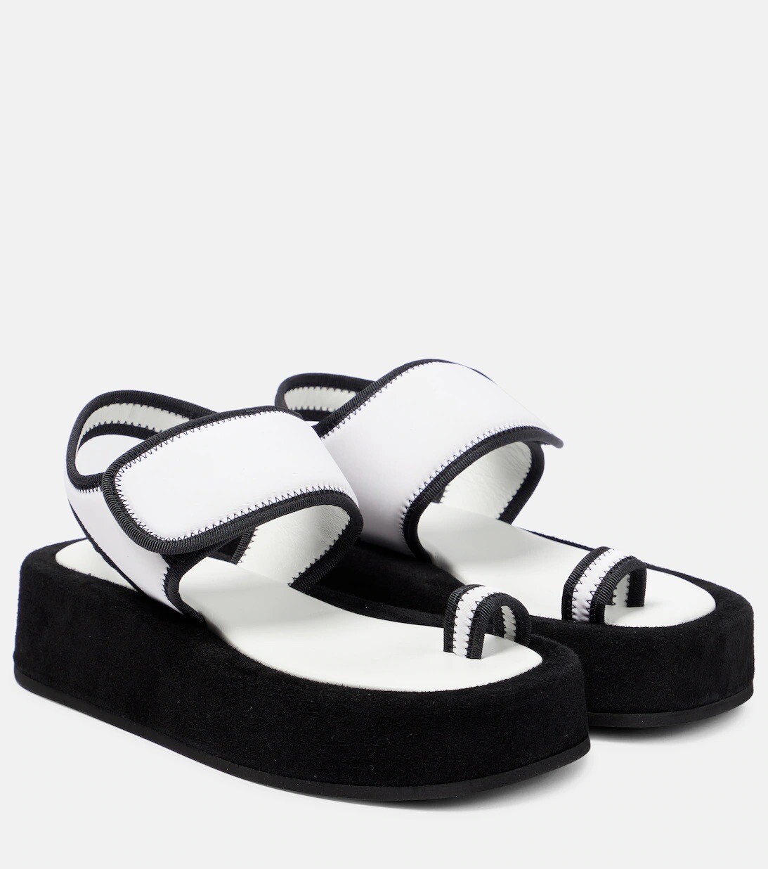 WARDROBE.NYC Black & White Platform Sandals Size 41 New $600-image