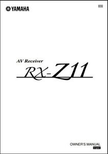 Yamaha RX-Z11 AV Receiver Owner's Manual - Operating Instructions | eBay