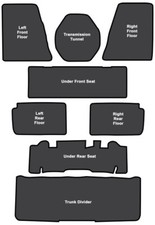 62-67 Chevy II Nova 2DR/4DR EVA 8PC Sound Deadener Complete Kit *Made in USA*