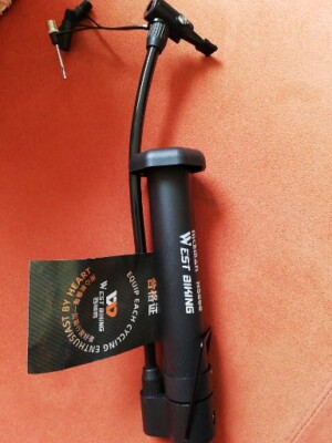 Portable Bicycle Pump 80 PSI Bike Manual Air Pump Balloon Schrader Valve