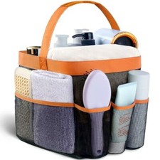 Mesh Shower Caddy Portable for College Dorm Room Essentials with 8 Pockets,