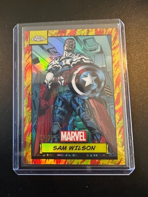 Topps Marvel Chrome - Sam Wilson #23 - /39 Human Torch Refractor