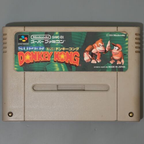 Super Donkey Kong 1 (Super Famicom, 1994) NEW BATTERY Japan Import - Picture 1 of 5