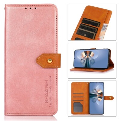 For Honor X8b KHAZNEH Dual-color Cowhide Texture Flip Leather Phone Case cover