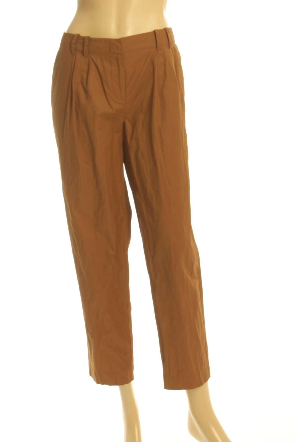 Victoria's Secret tobacco crinkle cloth capri pants Size 4 New FREE SHIPPING