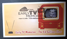 THE ED SULLIVAN SHOW  EARLY TV MEMORIES 2009 FLEETWOOD CACHET FDC  UNADDR