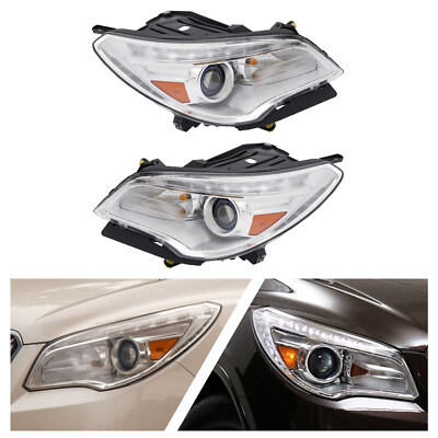 Fit 2013-2017 Buick Enclave HID/Xenon w/o AFS DRL Projector Headlights Headlamps