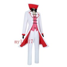 Hazbin Hotel Lucifer Morningstar Cosplay Costume Halloween Uniform Full Suit Men