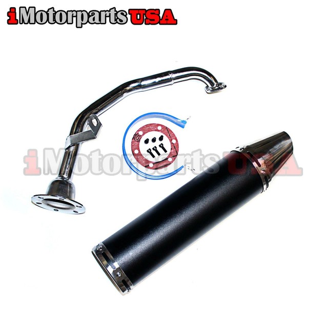 GY6 125CC 150CC SCOOTER HIGH PERFORMANCE EXHAUST PERFORATED RACING
