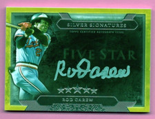 2020 TOPPS FIVE STAR SILVER SIGNATURES ROD CAREW AUTOGRAPH #ED 9/10 HOF TWINS