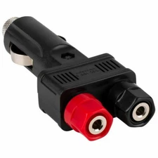 Philmore 48-521 Cigarette Lighter Plug - 2 Binding Post Adapter 12V /10 A (Fuse)