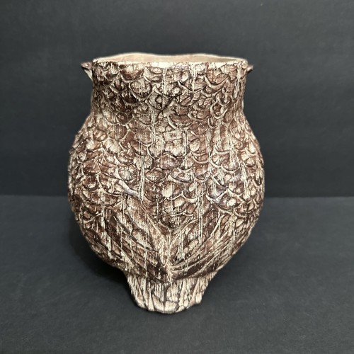 Pier 1 โ Owl Hand Carved Wooden Candle Holder, Sculpture Folk Art, 6โ Tall - Picture 9 of 19