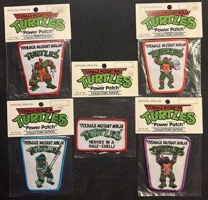 Vintage 1989 TMNT Teenage Mutant Ninja Turtles “Power Patch” C.E. w/ Bandana