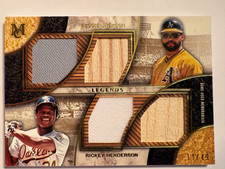 REGGIE JACKSON HENDERSON 2025 TOPPS MUSEUM DP QUAD PATCH GOLD /4925 DPQRL-JH