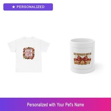 Custom Pet Christmas Gift Set Shirt Mug Personalized Name Bundle Dog Lover
