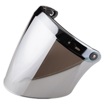 VCOROS Universal 3-Snap Flip Up Visor Shield Lens Free Size, Chrome Silver 