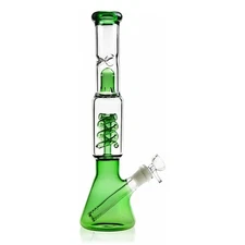 12.5'' Hookah Water Smoking Pipe Glass Bong Beaker Bubbler w/ ICE catcher Bongs