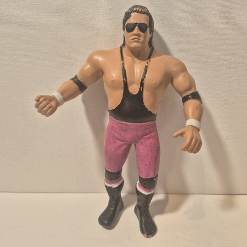 WWF Bret The Hitman Hart Rubber Titan Sports LJN W...