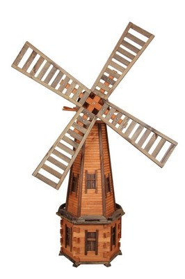 Garten Windmühle aus Holz W101 235 cm handgefertigt solide Konstruktion