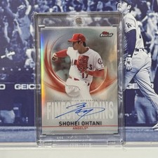Shohei Ohtani 2019 Topps Finest Autograph Auto Angels On Card