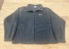 COLUMBIA Sportswear Fast Trek Full-Zip Fleece Jacket Men's Gray SIZE L