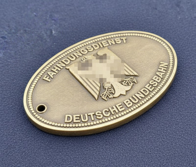 alte Dienstmarke Fahndungsdienst Bahn