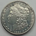 1884-CC Silver Morgan Dollar Uncirculated