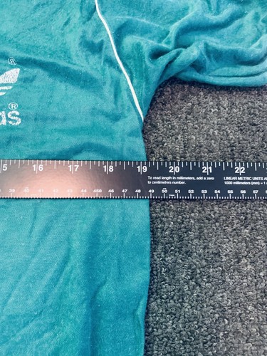 Vintage Adidas Shirt Mens Large Green Nylon Cotton 1970s Trefoil Soccer 3 Stripe by Adidas, Size L, $37.79 - Photo 8