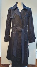 Helene Berman Size 16 Coat Double Breasted Trench Coat Navy New With Tags