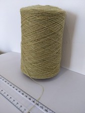 250g Merino Lambswool 2 ply wool yarn cone, Green - weaving knitting crafts