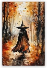 5pc Witch Canvas Wall Art UNFRAMED