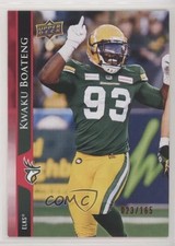 2021 Upper Deck CFL Red 23/165 Kwaku Boateng #115 0kr6