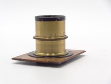 Taubers Extra-Rapid Aplanat 'Germania' f/8 320mm Messing LF Objektiv, 8x10 Ab...