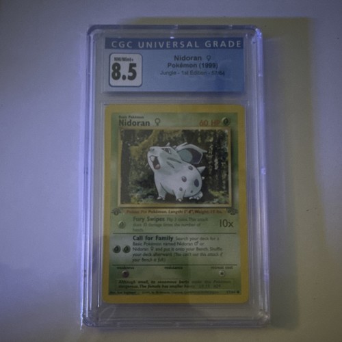 Nidoran ♀ (1st Edition) graded CGC 8.5 for sale on eBay