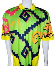 Mexico 1995 Jorge Campos #1  GK jersey Multi-Color Yellow-green Size 2XL